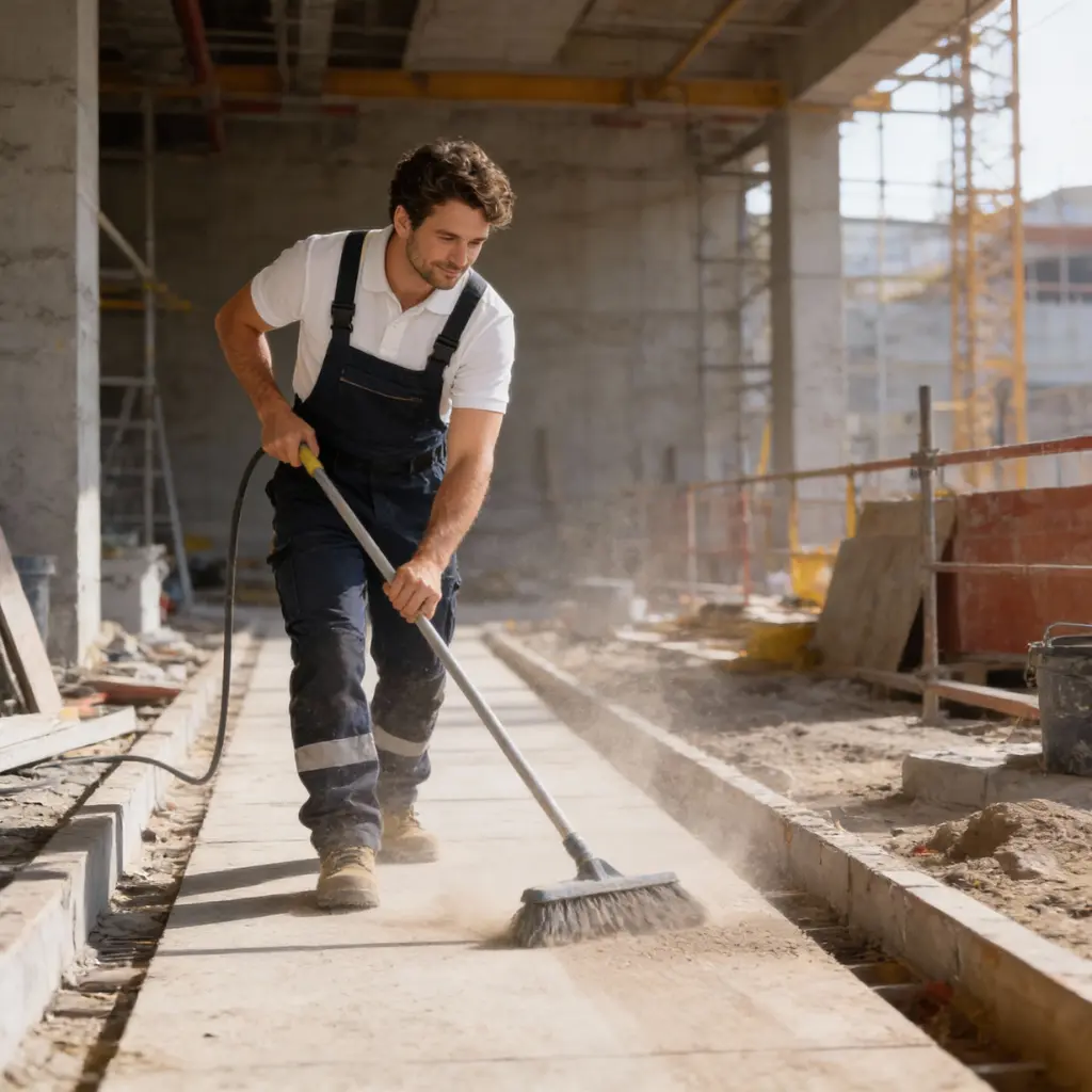 Bauzwischenreinigung – saubere Laufwege und ordentliche Arbeitsbereiche während der Bauphase