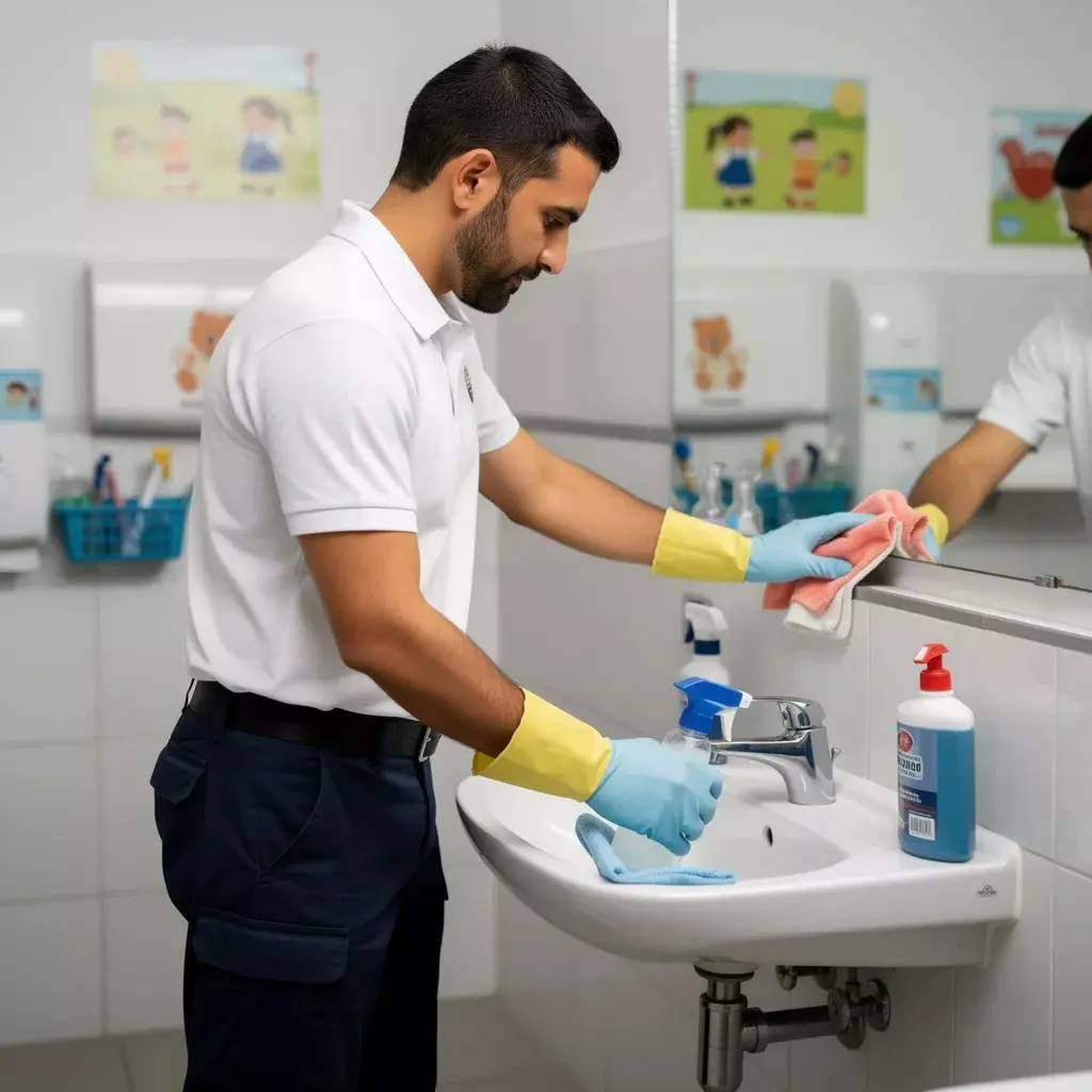 Sanitär- und Gemeinschaftsbereiche reinigen – hygienische Reinigung von WC-Anlagen, Waschbereichen und stark frequentierten Zonen
