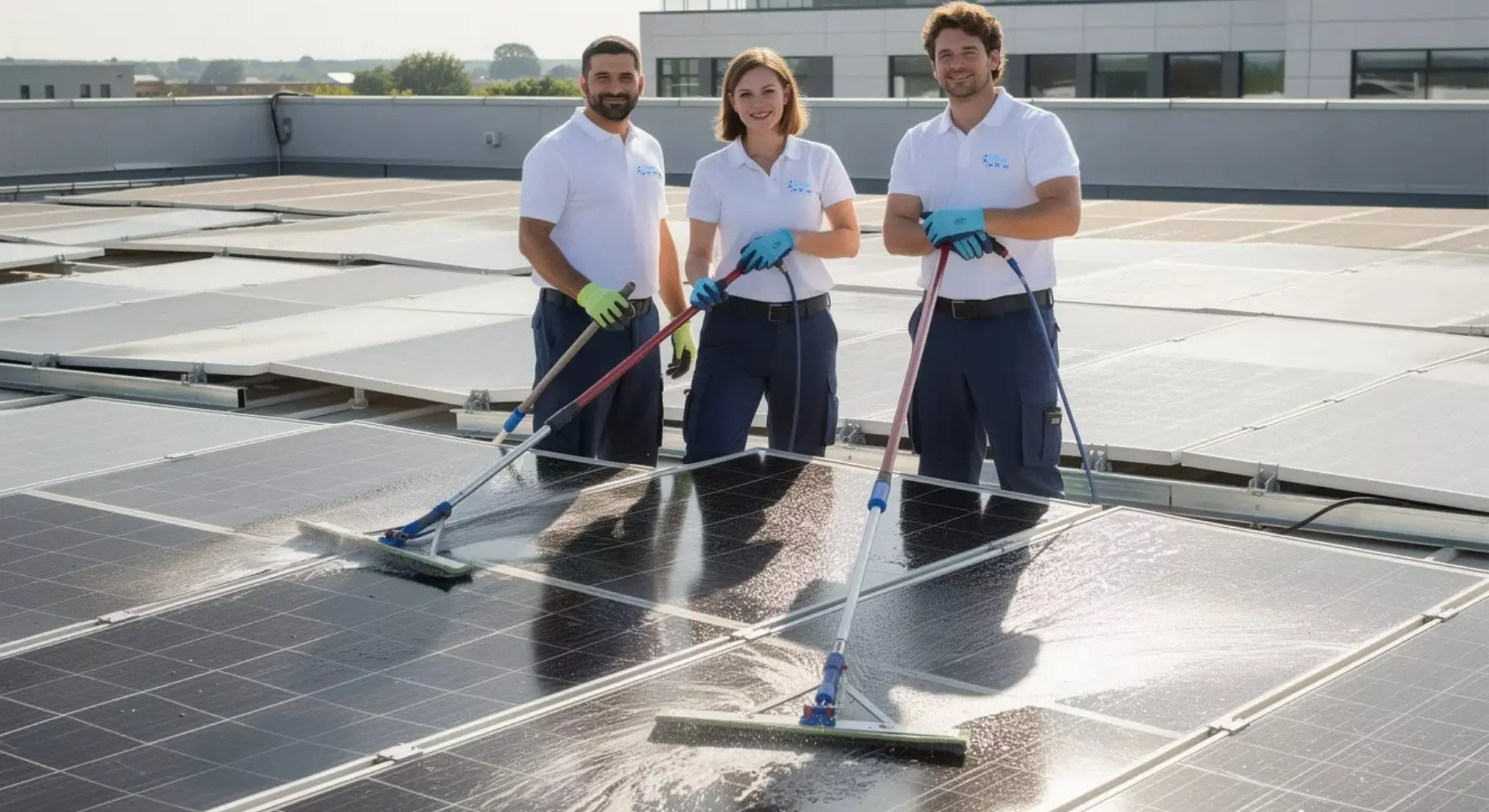 Solarplatten- und Photovoltaik-Reinigung in Eschborn und Frankfurt am Main – professionelle Reinigung von PV-Modulen für mehr Klarheit und stabile Leistung durch Clear Move.